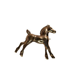 Horse Sterling Silver Brooch 8 grams 1.5" Height 1.75" Wide Nice Condition